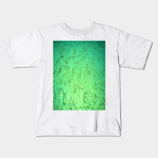 BRIGHT VIBRANT green blue PARTICLES Kids T-Shirt